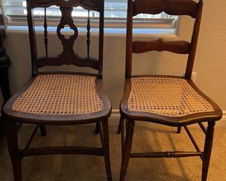 Antique Caned Chairs