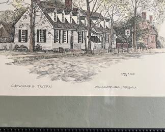 Art Print Chowning's Tavern Williamsburg, Virginia by Clark M Goff