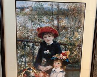 Art Print "Two Sisters (On the Terrace)" by Pierre Auguste Renoir 1881