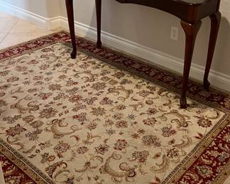 Sofa Table, Area Rug
