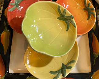 William Sonoma Heirloom Tomato Dipping Bowls