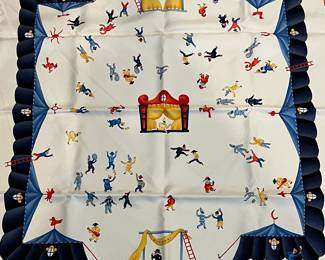 BVLGARI Girotondo Di Marionette Silk Scarf NIB