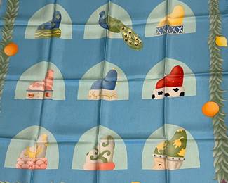 BVLGARI Davide Pizzigoni Silk Scarf NIB