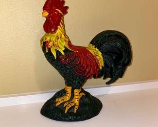 Metal Rooster Door stop