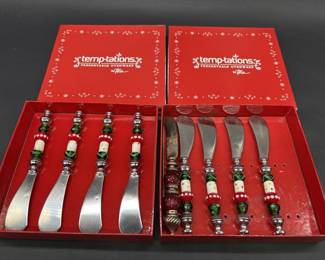 (2) Boxed Sets: Temptations Cheese Knife Sets
