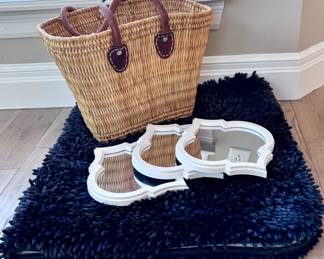 Rug, Handbag and Mirrors