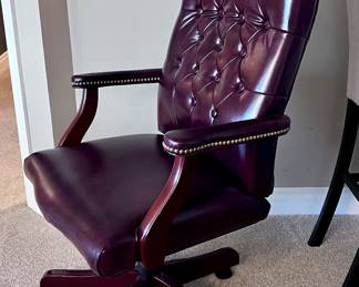 Leather Tufted Desk Chair