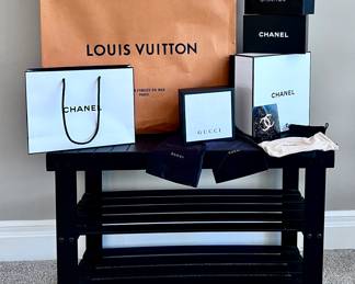 Louis Vuitton, Chanel and Gucci EMPTY Boxes, Bags, Dust Covers