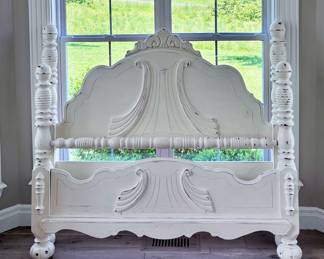 Antique White Bed