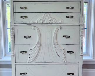 Antique White Chest of Drawers