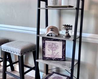 Ladder Shelf and Decor