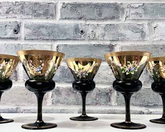 Hand Painted Wine Glasses