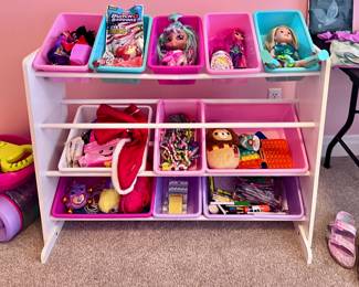 Kids Toy Organizer and Toys