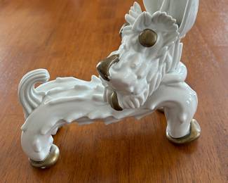 Kent Art Ware Porcelain Japan Rare Dragon Dog Figurine 1930s Art Deco