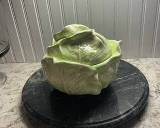 vintage Holland Mold cabbage bowl with lid
