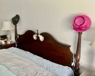 King Drexel Bed - MATTRESS & BOXSPRING not included- $225
Headboard & rails