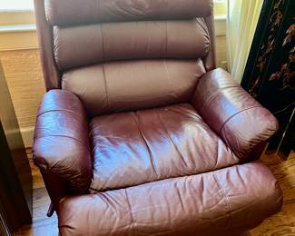 Two leather manual recliners - $75 each