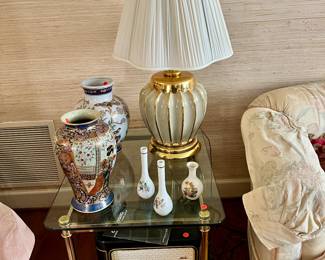 Brass & Glass End Table - 2 available- $300 each