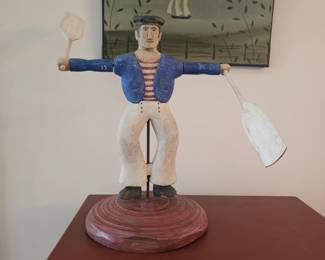 Folk-Art carved wooden whirligig