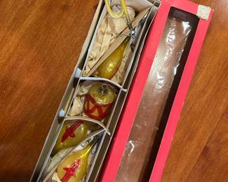 Antique Hand Blown Glass Christmas Ornaments made in Germany