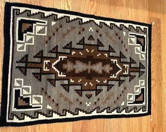 NAVAJO Hand Woven Rug of nature's colors!