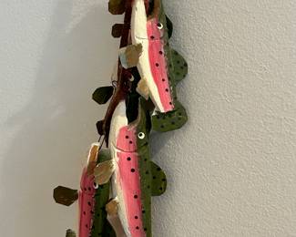 Hand Carved Fish on a String!
