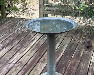 Metal Bird Bath!