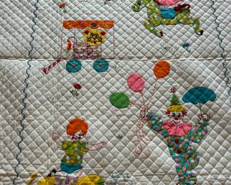 Vintage Hand Made Children's Quilt