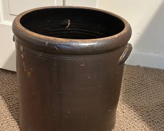 large crock with handles