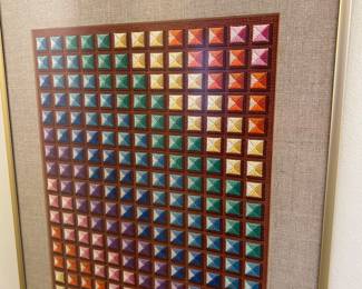 Framed Needlepoint....tiny stitches!