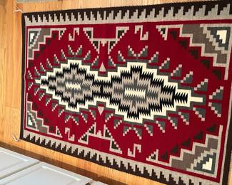 Intricately hand woven Navajo Rug....wool!