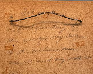 Artist's description of the picture including "Medicine Man"