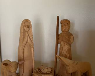 Hand Carved Nativity
