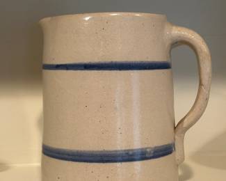 Blue Banded vintage crock Pitcher
