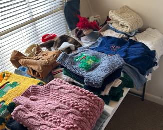 Vintage Hand Knitted Children's Clothes...made by Janet