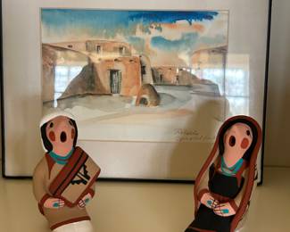 Pottery Nativity singing Praises!