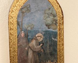 Muted Religious Scene with Florentine Border