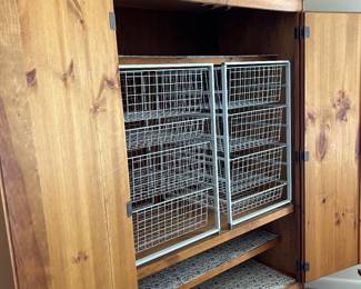 Storage, storage, storage with bottom drawer!