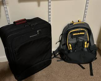 Suitcase and Back Pack
