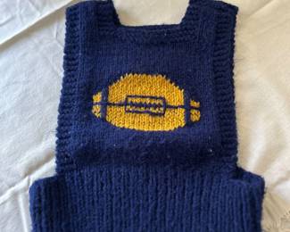 Blue and Yellow Child's Football Vest