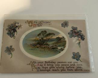 Another Antique Post Card.....Happy Birthday!