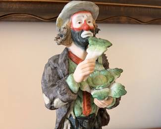 Emmett Kelly Eating Cabbage