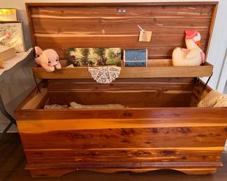 Antique Cedar Chest With Key