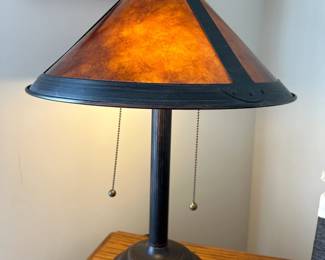 Arts and Craft Mica Lamp
