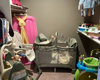 Pack and Play, High Chair, Baby Swing, Baby Jumper