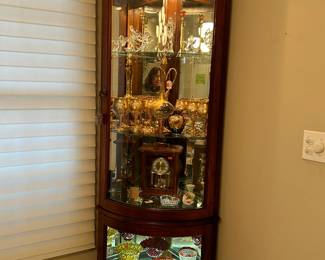 Pulaski Double Lighted Corner Curio