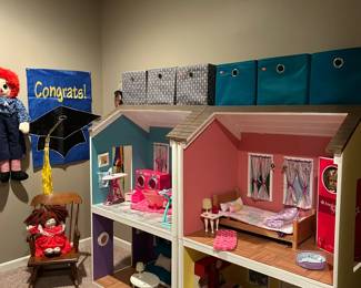 Large Doll House with Our Generation Furnishings