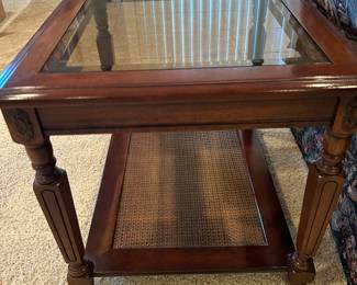 Glass Top Accent Table