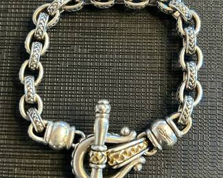 Scott Kay Sterling and 18K Bracelet