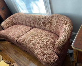 Another shot of one of the leopard sofas